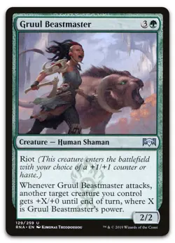 Gruul Beastmaster #129 (NM) Ravnica Allegiance RNA Magic MTG - Image 1