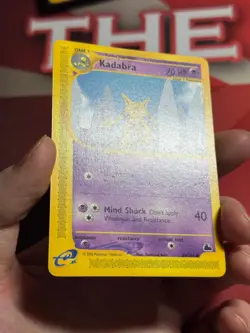 KADABRA 69/144 Skyridge non-holo E-Series / E-Reader Pokemon TCG card NM+ CLEAN! - Image 2