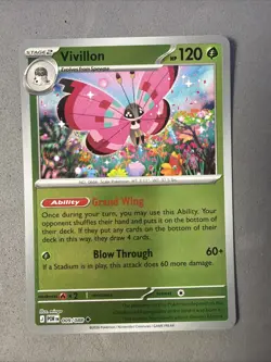 Pokemon TCG * Vivillon 9/088 REVERSE HOLO * Mega Evolution Perfect Order NM - Image 1