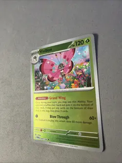 Pokemon TCG * Vivillon 9/088 REVERSE HOLO * Mega Evolution Perfect Order NM - Image 2