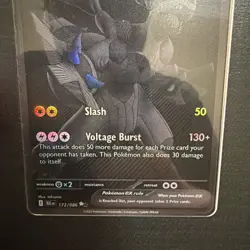 Pokemon Zekrom EX Sir Black Bolt 172/086 Pokemon Card TCG English - Image 4