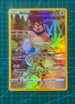 Pokemon TCG Miltank GG24/GG70 Ultra Rare Crown Zenith: Galarian Gallery English - Image 1