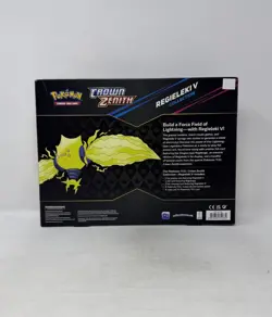 Pokemon TCG Sword & Shield Crown Zenith Regieleki V Collection Sealed Box - Image 3