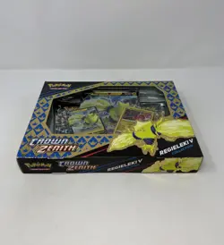 Pokemon TCG Sword & Shield Crown Zenith Regieleki V Collection Sealed Box - Image 5