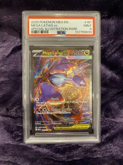 Pokemon TCG Mega Latias EX Sir 181/132 Mega Evolution PSA 9 - Image 1