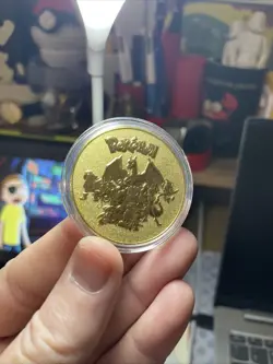 Pokemon PIKACHU! Collectible Coin Gold Tone Metal Medallion Souvenir Rare, Mint - Image 4