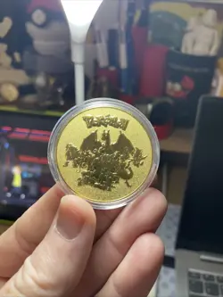 Pokemon PIKACHU! Collectible Coin Gold Tone Metal Medallion Souvenir Rare, Mint - Image 5