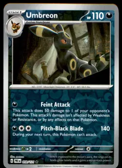 Umbreon 059/131 Holo Rare SV: Prismatic Evolutions Pokemon Reverse Holo NM - Image 1