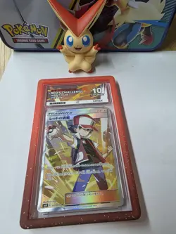 🔹ACE 10 GEM MINT🔹Red's Challenge 107/095 Japanese🔸Double Blaze 2019 Pokemon - Image 1