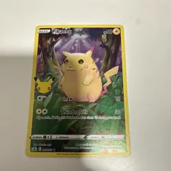 Pokemon Celebrations 25th Anniversary Pikachu 005/025 Stamped Holo Rare NM - Image 1