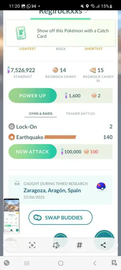 Pokemon Go Legendary Regirock ( XXS) ( Normal ) - Image 2