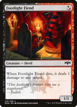 Footlight Fiend #216 (NM) Ravnica Allegiance RNA Magic MTG - Image 1