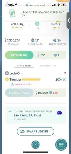 Pokemon Go Legendary Regice ( XXL) ( Normal )( Low CP ) - Image 2
