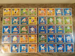 Pokemon Japanese 1996 Amada Hyper Sticker collection 1 - Complete set 151 - Image 5