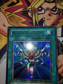 Monster Reborn lob-e096 Unltd Ed (LP) Ultra Rare Yu-Gi-Oh! - Image 2
