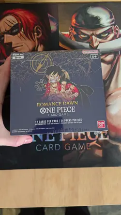 One Piece TCG OP-01 BLUE BOTTOM Romance Dawn Booster Box with Display Case - Image 2