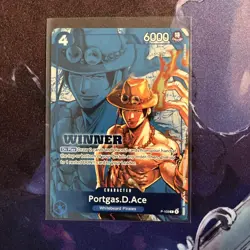 One Piece TCG Portgas D. Ace P-103 Winner Promo 2026 – NM - Image 1