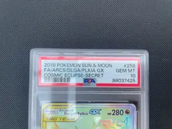 Pokemon TCG Arceus Dialga Palkia GX 258/236 Cosmic Eclipse PSA 10 Gem Mint - Image 2