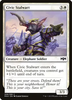 Civic Stalwart #6 (NM) Ravnica Allegiance RNA Magic MTG - Image 1