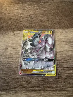 Pokemon TCG Arceus, Dialga, and Palkia GX Card 156/236 Cosmic Eclipse - Image 1