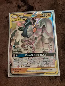 Pokemon TCG Arceus & Dialga & Palkia GX 156/236 Tag Team Sm-Cosmic Eclipse - Image 1