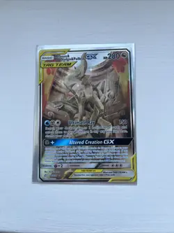Pokemon TCG Arceus Dialga Palkia GX Cosmic Eclipse Ultra Rare Card 221/236 - Image 4