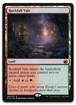 Rockfall Vale #266 (NM) Midnight Hunt MID Magic MTG - Image 1