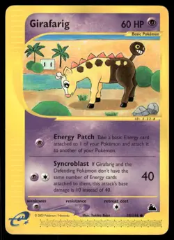 Pokemon Cards Girafarig 58/144 Skyridge WOTC Common NM - Image 1