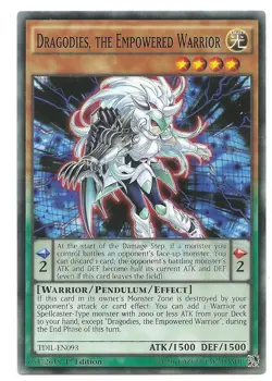 Dragodies, the Empowered Warrior TDIL-EN093 Yu-Gi-Oh Card 1st Edition New - Image 3