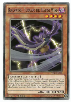 Blackwing - Tornado the Reverse Wind TDIL-EN012 Yu-Gi-Oh Card 1st Edition New - Image 3