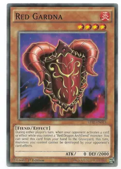 Red Gardna TDIL-EN015 Common Yu-Gi-Oh Card 1st Edition English New - Image 3
