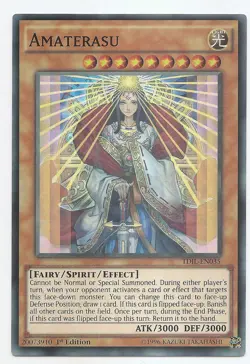 Amaterasu TDIL-EN035 Super Rare Yu-gi-oh Card 1st Edition New - Image 1