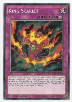 King Scarlet TDIL-EN070 Common Yu-Gi-Oh Card 1st Edition English New - Image 1