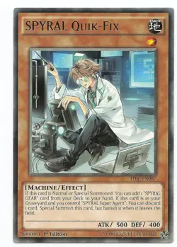 SPYRAL Quik-Fix TDIL-EN087 Rare Yu-Gi-Oh Card 1st Edition English Mint New - Image 2