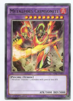 Metalfoes Crimsonite TDIL-EN045 Rare Yu-Gi-Oh Card 1st Edition English New - Image 1