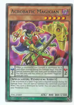 Acrobatic Magician TDIL-EN009 Rare Yu-Gi-Oh Card 1st Edition English New - Image 2