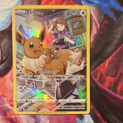 Pokemon Eevee TG11/TG30 Full Art Holo Basic Colorless 70 HP 20 Power Card - Image 1