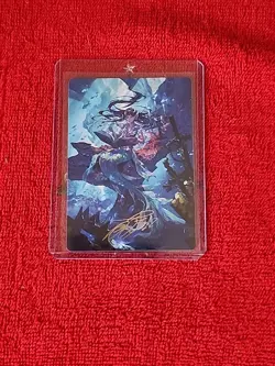 Rhystic Study Art Card Art Series: Wilds of Eldraine Gold Stamp Signature - Image 1