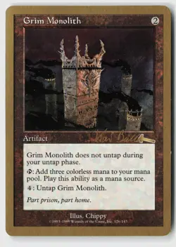 Grim Monolith - 1999 Kai Budde (ULG) (LP) World Championship WCD Magic MTG - Image 1