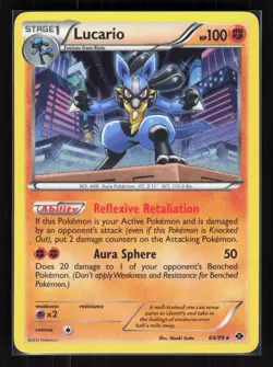 Lucario Holo Holo Rare Pokemon Next Destinies 64/99 LP - Image 1