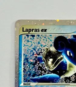 2003 Pokemon Ruby & Sapphire #99/109 Lapras ex Ultra Rare Holo With Swirl LP - Image 2