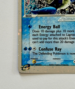 2003 Pokemon Ruby & Sapphire #99/109 Lapras ex Ultra Rare Holo With Swirl LP - Image 4