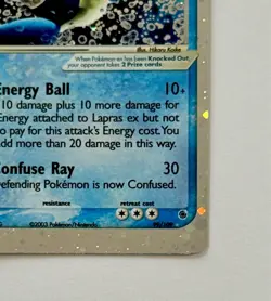 2003 Pokemon Ruby & Sapphire #99/109 Lapras ex Ultra Rare Holo With Swirl LP - Image 5