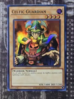 CELTIC GUARDIAN - Legend Of Blue Eyes - Super Rare NM Near Mint LOB-EN007 - Image 1