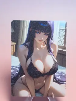 Nyotengu Double-Sided Frosted Effect Custom Sexy Waifu Anime Trading Card - Image 1