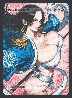 Boa Hancock, Waifu the Gathering, Custom Anime One Piece Trading Card - Image 1