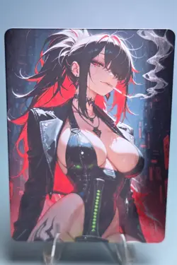 Bad Waifu The Gathering, Custom Anime Sexy Waifu Trading Card - Image 1