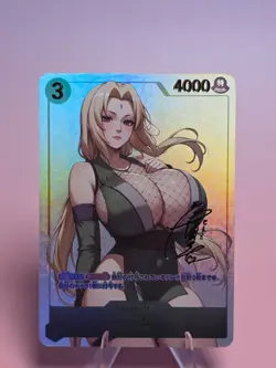 Tsunade - Naruto - Busty Sexy Anime Waifu Holo Trading Card - Image 1
