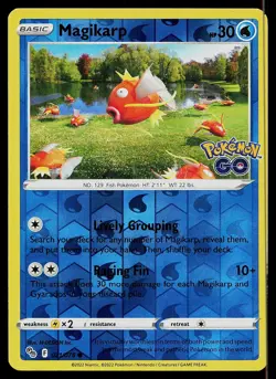 Pokemon Card Pokemon GO Magikarp 021/078 Common Reverse Holo - Image 1