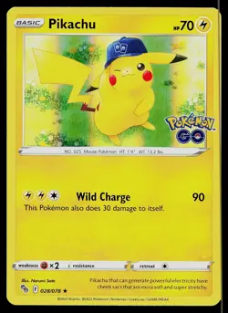 Pokemon Card Pokemon GO Pikachu 028/078 Rare Holo - Image 1